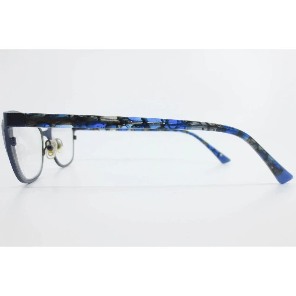 Ogi Evolution 4319 Navy Blue Marbled Cat Eye Eyeglass Frames Italy 51-18-140